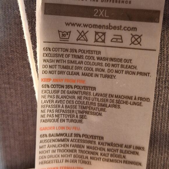 Women's best NEW Comfort Oversized Crew Neck sweatshirt XXL Graphite pullover - Picture 5 of 9